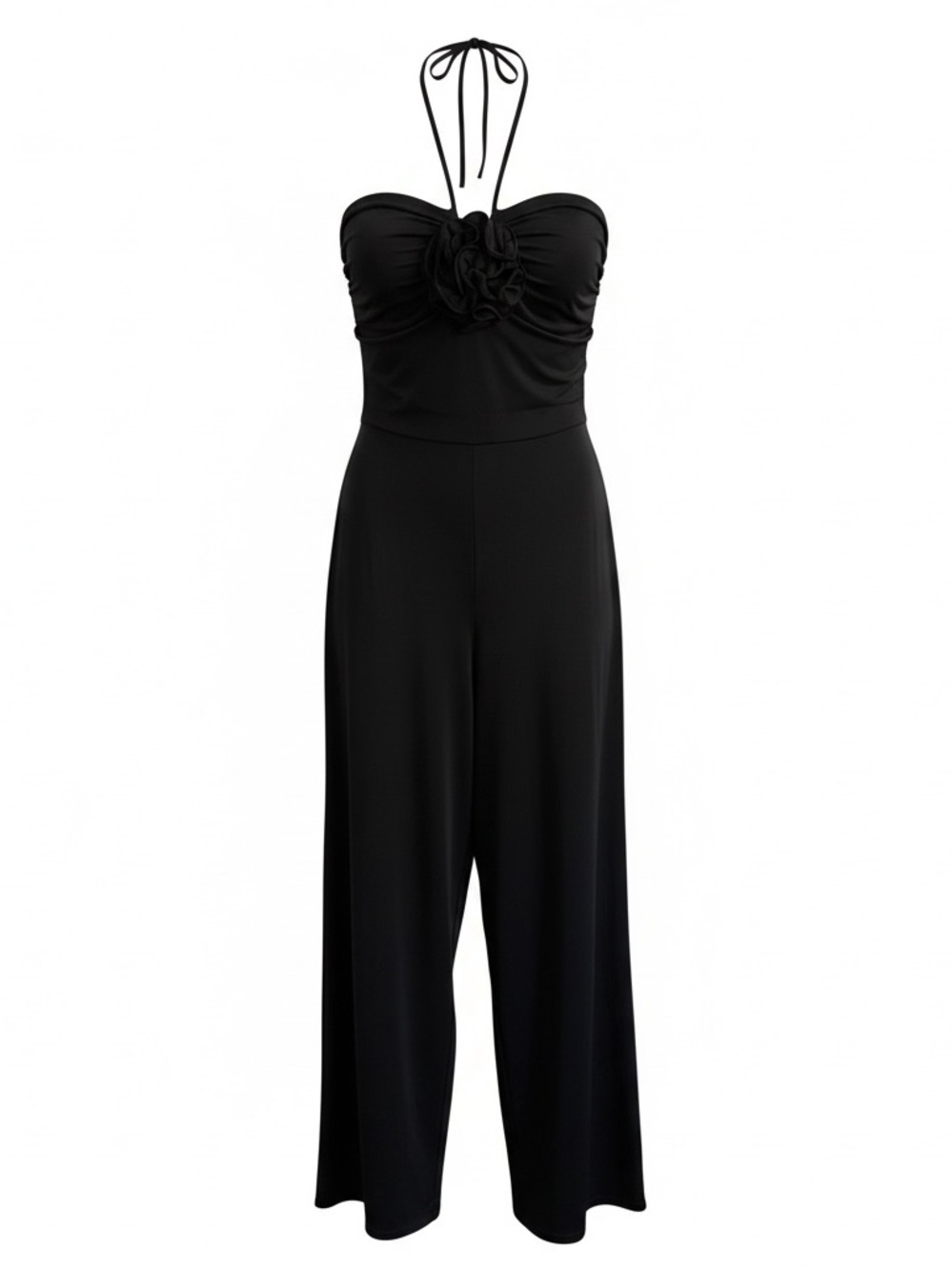 Express Strapless Wide Leg Jumpsuit Black
Smocked Bodice Pull On Small NWT